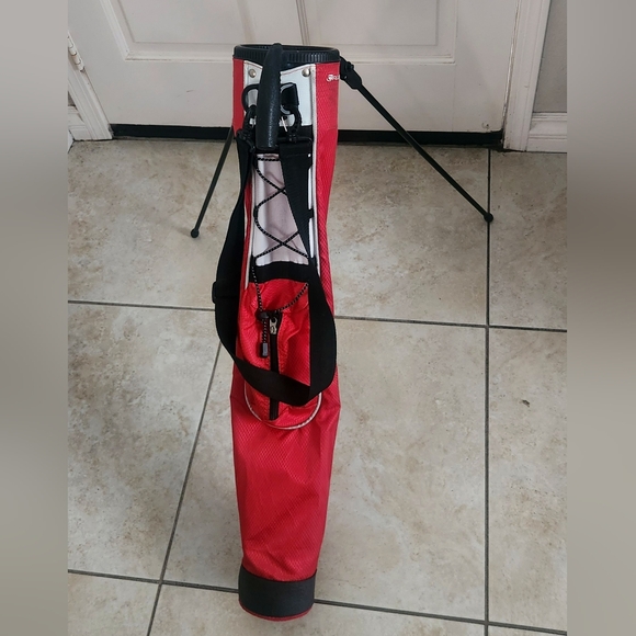 Orlimar Golf Pitch n Putt Ultra Lightweight Sunday Stand Carry Bag Red 2 Way Top - Picture 1 of 8